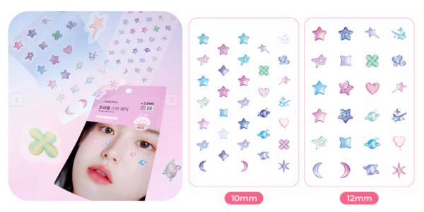 星やハートのデザインが可愛いA.Solution『トラブルスポットパッチ』ニキビケア用パッチ｜韓国ダイソー人気コスメ