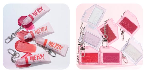 MERZYと韓国ダイソーのコラボ『キーリングコスメ』リップ＆チークシリーズ｜SNS映えで話題のプチプラコスメ