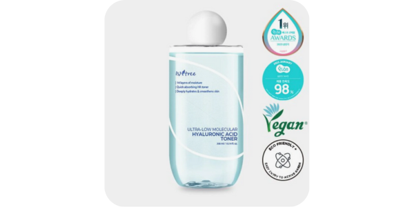 IsNtreeヒアルロン酸トナーの実物写真｜高保湿でも軽い韓国人気化粧水